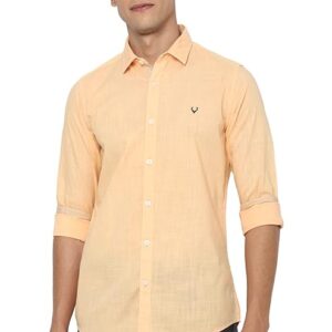 Allen Solly Men Cotton Plain Slim Fit Shirt